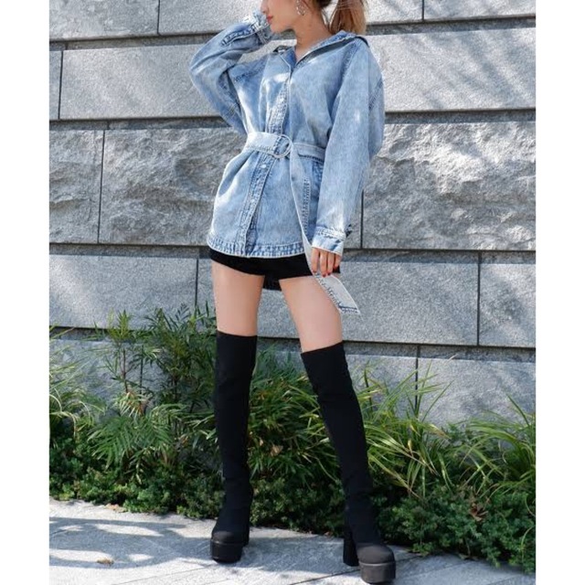 SPIRAL GIRL(スパイラルガール)のスパイラルガール　オーバーサイズデニムジャケット レディースのジャケット/アウター(Gジャン/デニムジャケット)の商品写真