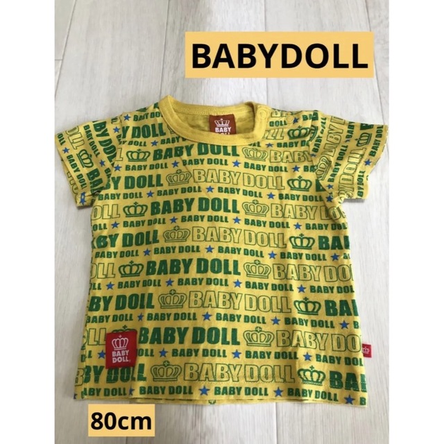 BABYDOLL(ベビードール)の【楽しくなるような1枚】BABYDOLL 80cm 夏物 半袖 tシャツ キッズ/ベビー/マタニティのベビー服(~85cm)(Ｔシャツ)の商品写真