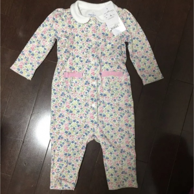 POLO RALPH LAUREN(ポロラルフローレン)のラルフローレン　花柄　カバーオール キッズ/ベビー/マタニティのベビー服(~85cm)(カバーオール)の商品写真