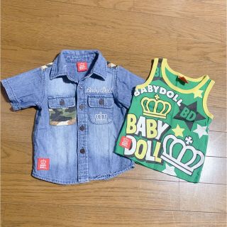 ベビードール(BABYDOLL)のお値下げ⭐️【美品】80cm ベビードール　2点セット(Ｔシャツ)