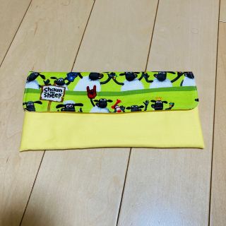 No.45 入園グッズ　ひつじのショーン　カトラリーケース(外出用品)