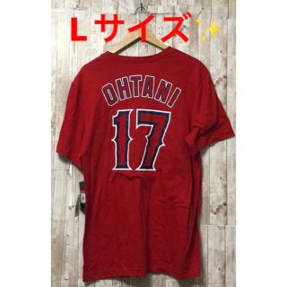 ナイキ(NIKE)の大谷翔平　エンゼルス　Tシャツ　WBC2023 侍ジャパン　赤　Lサイズ(Tシャツ/カットソー(半袖/袖なし))