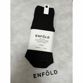 ENFOLD - 新品　エンフォルド　COソックス　ブラック　enfold 靴下