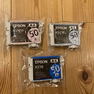 エプソン(EPSON)のエプソン　インクカートリッジ　純正　50 シアン　ライトシアン　ライトマゼンタ(PC周辺機器)