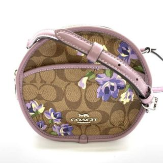 コーチ(COACH)のコーチ　フラワー　バッグ　パープル(ショルダーバッグ)