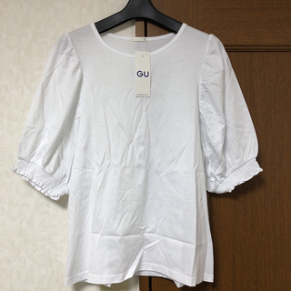 ジーユー(GU)の即決 新品 タグ付き GU ボリュームスリーブT 5分袖(Tシャツ(半袖/袖なし))