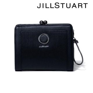 ジルスチュアート(JILLSTUART)の【新品未使用】ジルスチュアート がま口二つ折り財布 ブラック(財布)