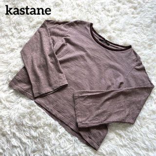 カスタネ(Kastane)のkastane カスタネ　ボーダー　トップス　長袖　シンプル(Tシャツ(長袖/七分))