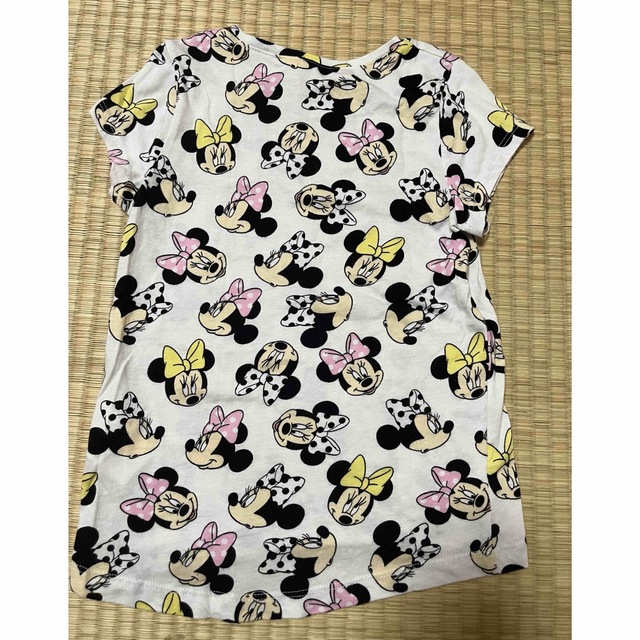 H&M(エイチアンドエム)のh&m ミニーちゃんTシャツ 120 キッズ/ベビー/マタニティのキッズ服女の子用(90cm~)(Tシャツ/カットソー)の商品写真