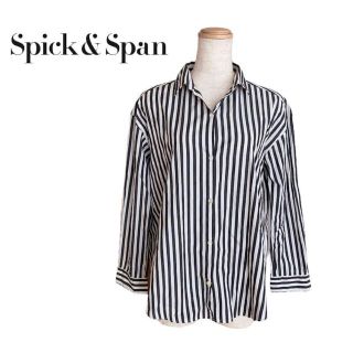 スピックアンドスパン(Spick & Span)のSpick&Span スピックアンドスパン　シャツ　トップス　ストライプ　日本製(シャツ/ブラウス(長袖/七分))