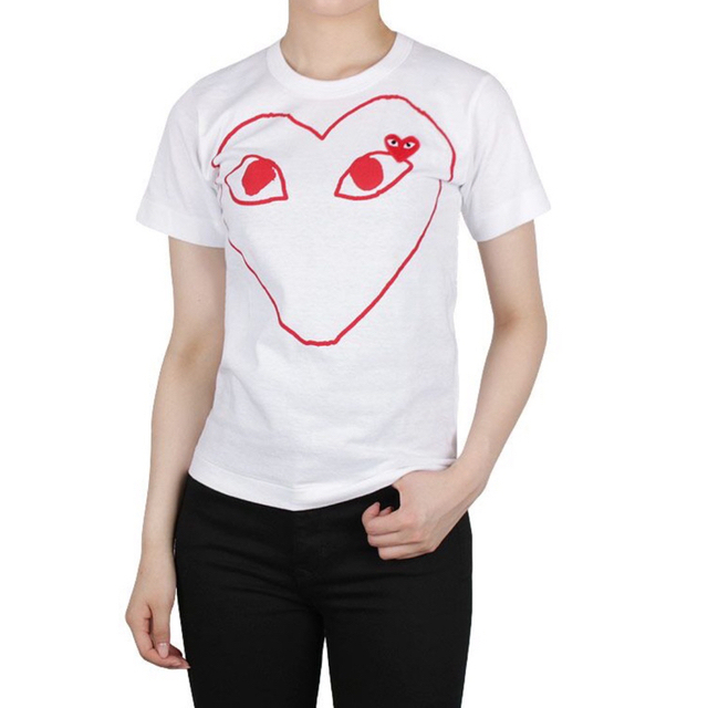 COMME des GARCONS(コムデギャルソン)の【即発】COMME des GARCONS レディース ハートプリント Tシャツ レディースのトップス(Tシャツ(半袖/袖なし))の商品写真