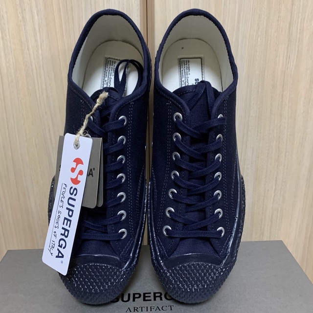 【新品未使用】SUPERGA ARTIFACT ネイビー 43（27.5センチ）