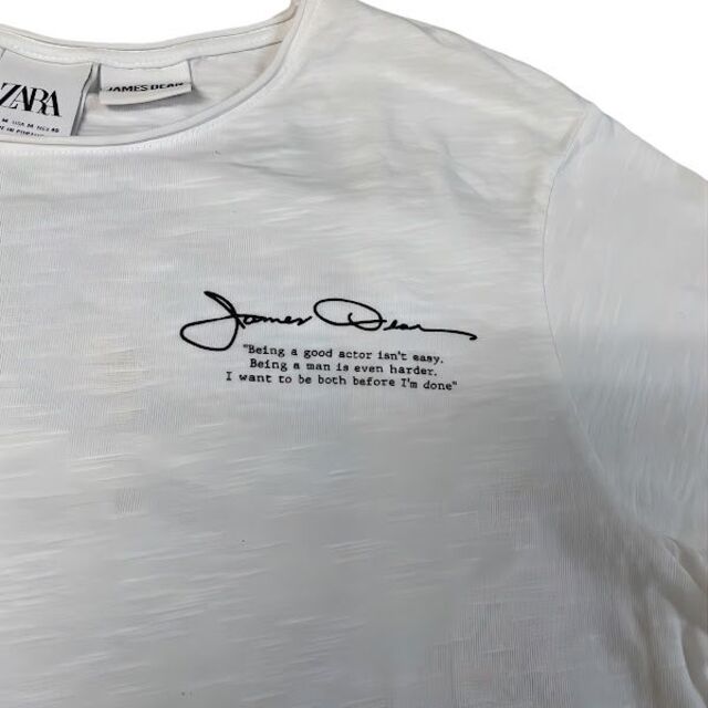 ZARA(ザラ)のZARA JAMES DEAN フォト Tシャツ バックプリント ジミー メンズのトップス(Tシャツ/カットソー(半袖/袖なし))の商品写真