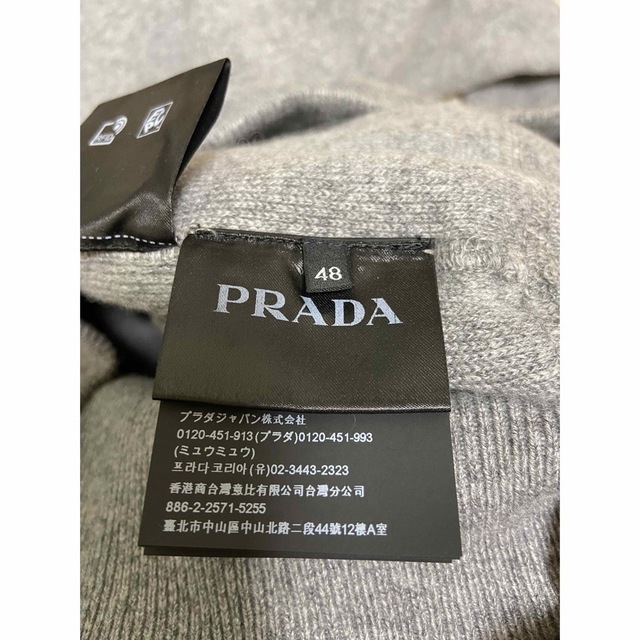 プラダ PRADA 21AW カシミヤ クルーネック セーター ニット 三角ロゴ