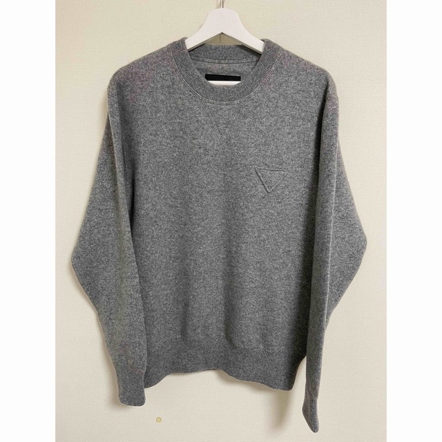 プラダ PRADA 21AW カシミヤ クルーネック セーター ニット 三角ロゴ