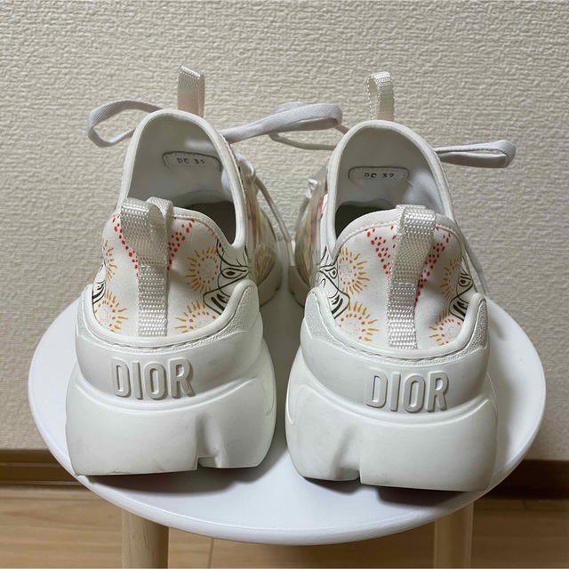 美品 Dior ディオール Ꭰコネクトスニーカー 39 26cm ホワイト | www