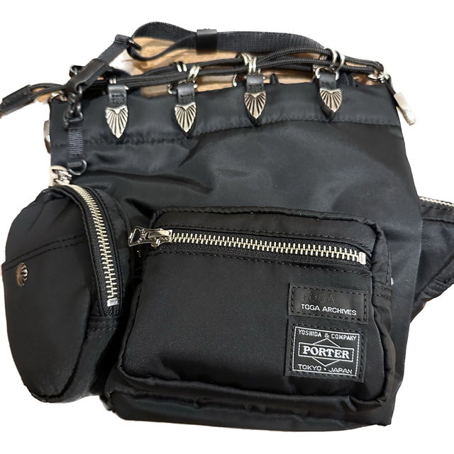 TOGA(トーガ)のTOGA × PORTER STRING BAG BLACK レディースのバッグ(ショルダーバッグ)の商品写真