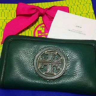 トリーバーチ(Tory Burch)の★アトム様専用★TORY  BURCH・濃いグリーン長財布(財布)