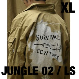 ダブルタップス(W)taps)のWTAPS JUNGLE 02 LS サイズXL ジャケットBEIGE(ミリタリージャケット)