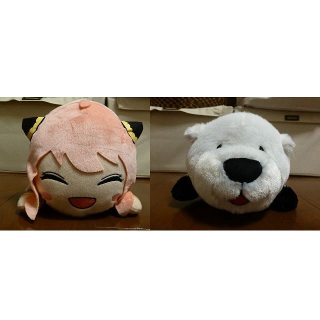 2点セット　アーニャ(にっこり) &ボンド（口開）　寝そべりスペシャルぬいぐるみ