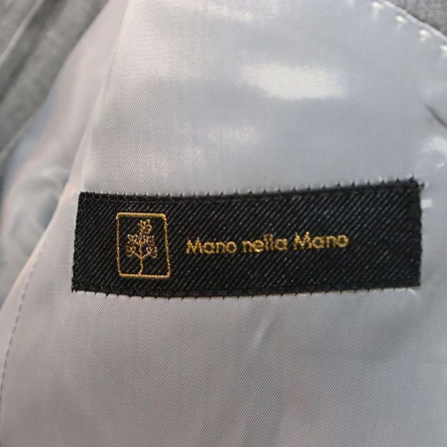 Mano nella Mano メンズスーツ上下S スーパー120 薄灰色 メンズのスーツ(セットアップ)の商品写真