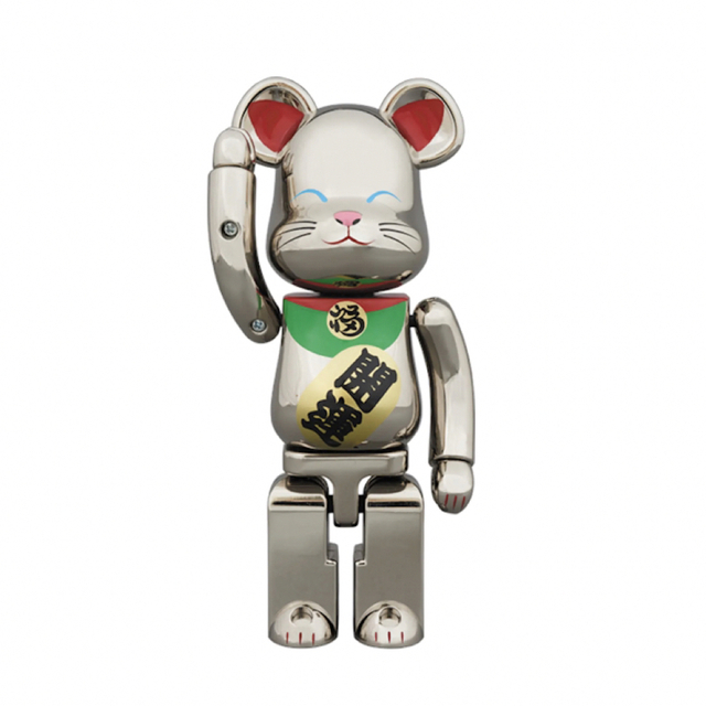 超合金 BE@RBRICK 招き猫 銀メッキ弐