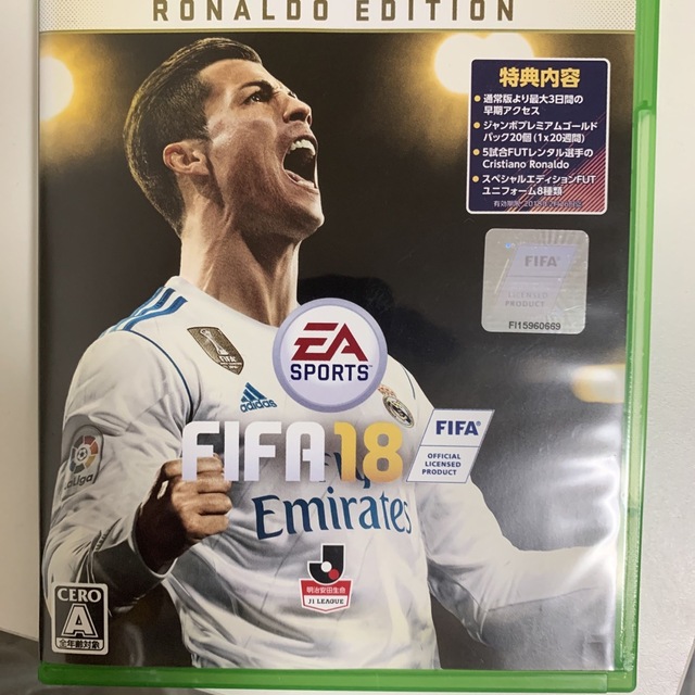 FIFA 18 ロナウドエディション XBO エンタメ/ホビーのゲームソフト/ゲーム機本体(家庭用ゲームソフト)の商品写真