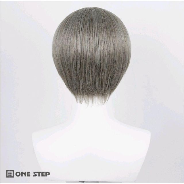 ライトグレーウィッグ かつら仮装用 自然 コスプレ wig 1316 レディースのウィッグ/エクステ(ショートストレート)の商品写真