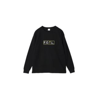 フルーツオブザルーム(FRUIT OF THE LOOM)のFRUIT OF THE ROOM ロゴ L/S TEE LL ブラック(Tシャツ(長袖/七分))