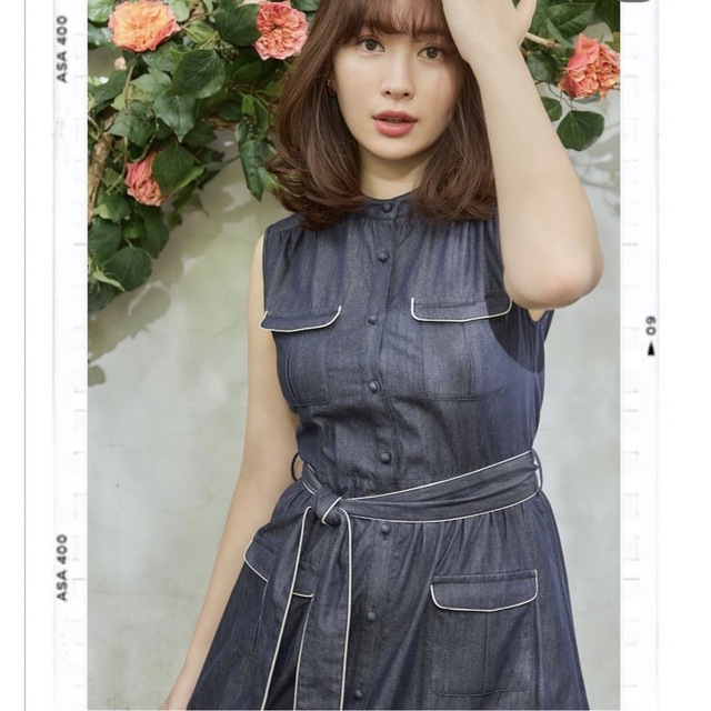 Her lip to(ハーリップトゥ)のHer lip to♡Marseille Belted Denim Dress レディースのワンピース(ロングワンピース/マキシワンピース)の商品写真