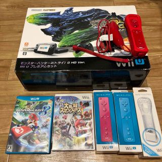 ウィーユー(Wii U)のモンスターハンター3（トライ）Wii Uプレミムセット　等(家庭用ゲーム機本体)