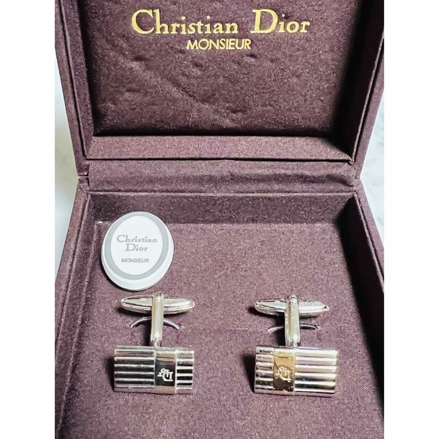 【高級カフス✨️美品✨️】Christian Dior シルバー 小物