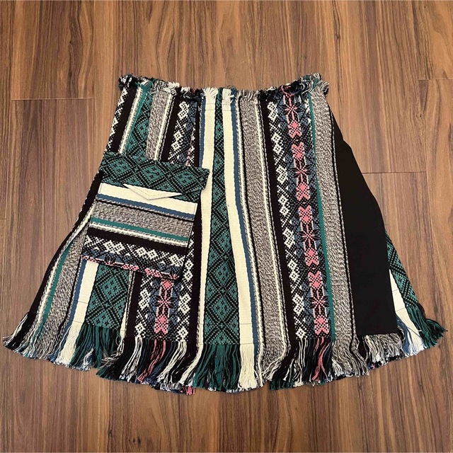 sacai(サカイ)の22SS sacai サカイ Rug Jacquard Knit Skirt レディースのスカート(ひざ丈スカート)の商品写真