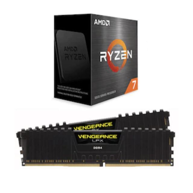 Ryzen 7 5800X + CORSAIR PC4-25600(8GB×2) スマホ/家電/カメラのPC/タブレット(PCパーツ)の商品写真
