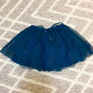 ザラキッズ(ZARA KIDS)のZARA girl ネイビー チュールスカート(スカート)