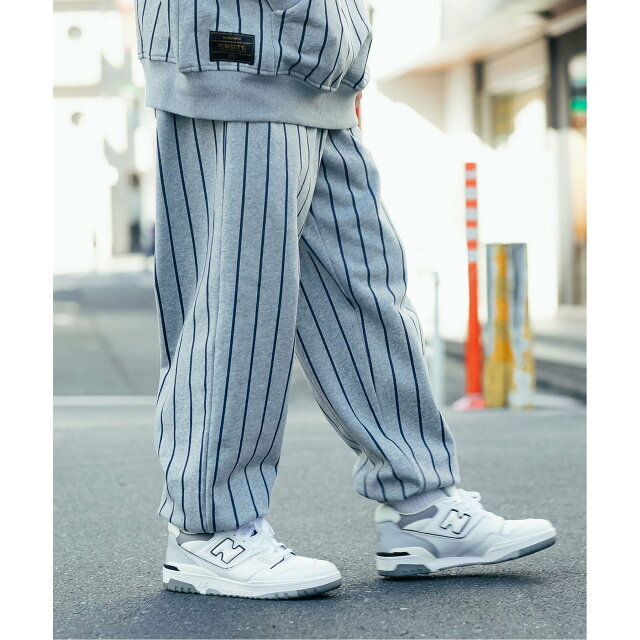 Subciety(サブサエティ)の【GRAY】【MEDIUM】Subciety/(U)STRIPE SWEAT PANTS その他のその他(その他)の商品写真