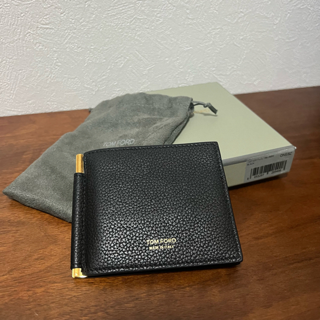 激安買う TOM FORD メンズ 財布 黒 マネークリップ 黒 トムフォード 美