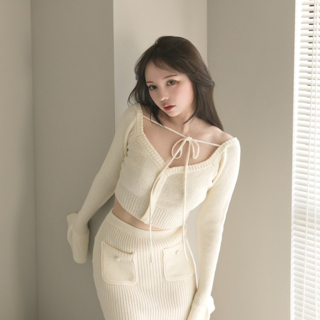 andmary Carina knit set ベージュ