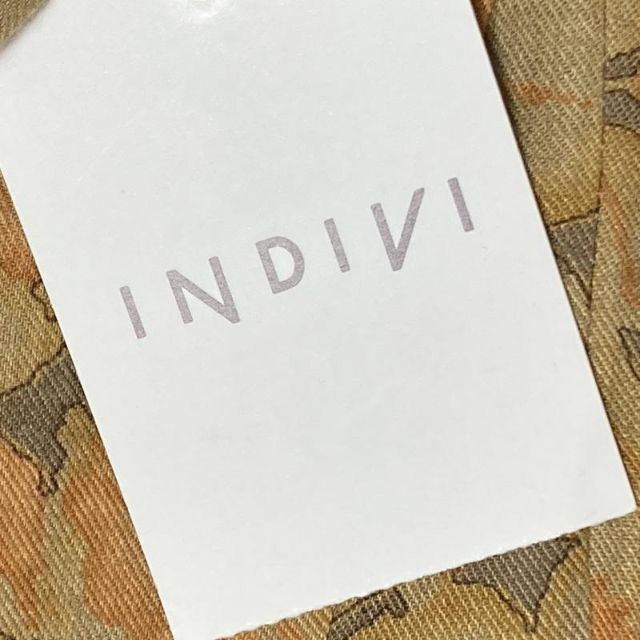 INDIVI(インディヴィ)の【高級】INDIVI タグ付き フレア マーメイド スカート 花柄 フラワー レディースのスカート(ひざ丈スカート)の商品写真