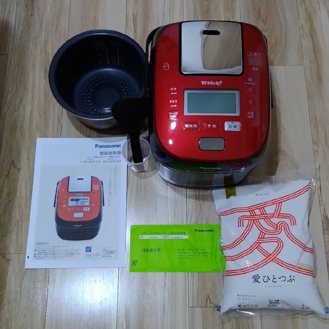 【美品】パナソニック スチーム&可変圧力IHジャー炊飯器 SR-SPX107