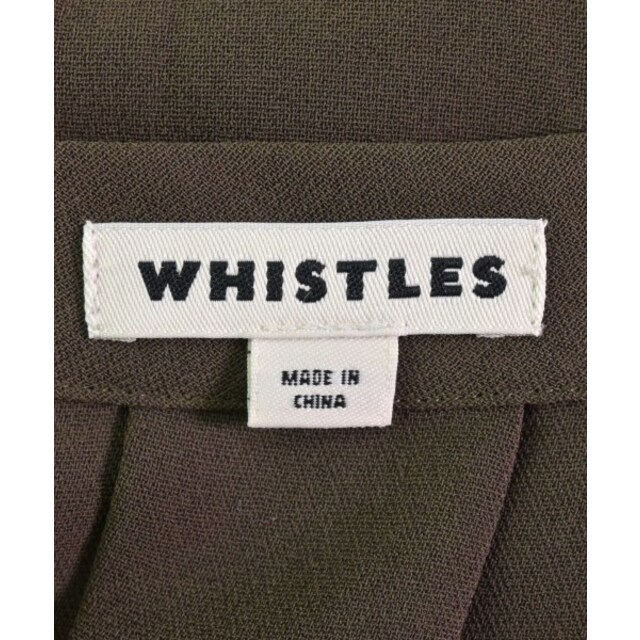 Whistles(ウィッスルズ)のWHISTLES ホイッスルズ ワンピース 36(S位) カーキ 【古着】【中古】 レディースのワンピース(ひざ丈ワンピース)の商品写真