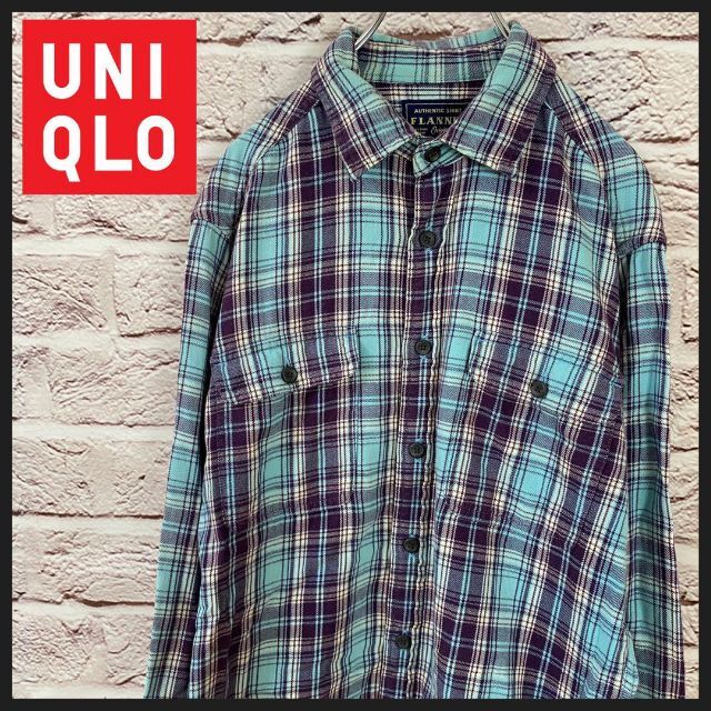 UNIQLO(ユニクロ)のUNIQLO シャツ　チェックシャツ メンズ　レディース　[ M ] メンズのトップス(シャツ)の商品写真