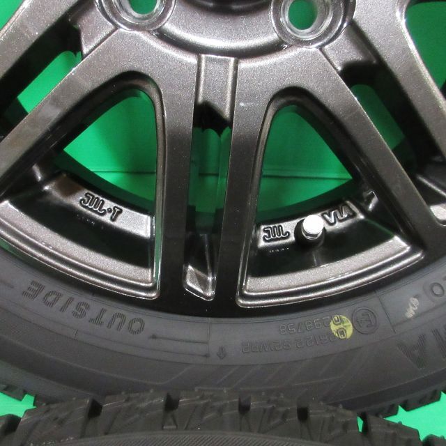 極上 パレット 155/65R13 2020年超バリ山スタッドレス ライフ モコ 6