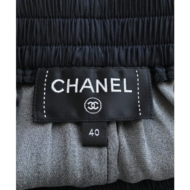 CHANEL(シャネル)のCHANEL シャネル ロング・マキシ丈スカート 40(M位) 黒 【古着】【中古】 レディースのスカート(ロングスカート)の商品写真