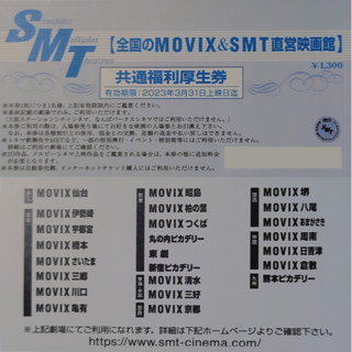 MOVIX&松竹系映画館 映画チケット(その他)