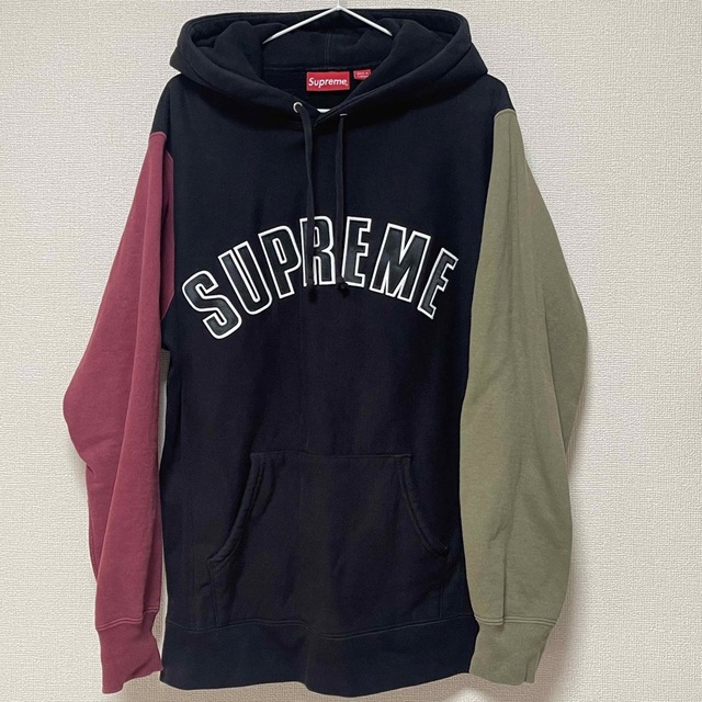 SUPREME 16AW Color Blocked ArcLogoHooded