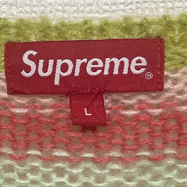 【L】Supreme 19fw Stripe Mohair Sweater 3