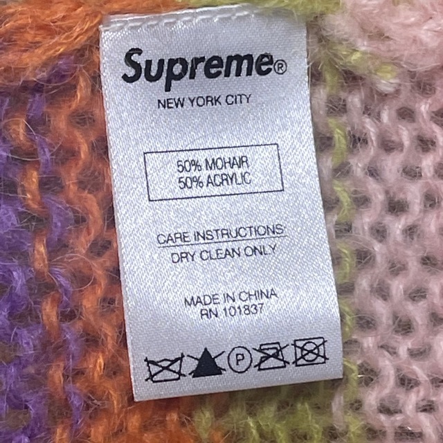 【L】Supreme 19fw Stripe Mohair Sweater 4