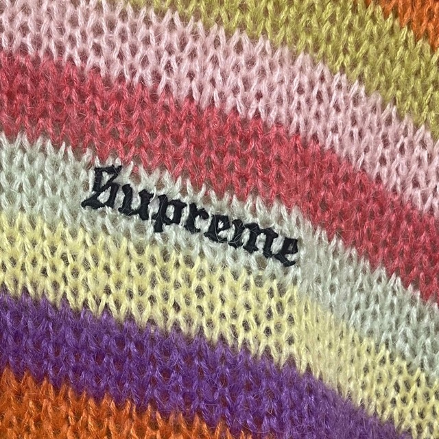 【L】Supreme 19fw Stripe Mohair Sweater 2