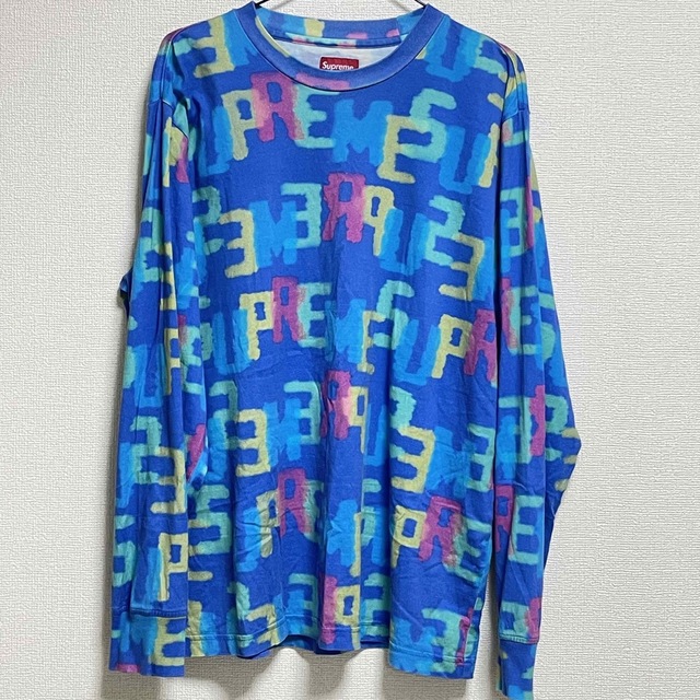 【M】supreme 18ss letters L/S top